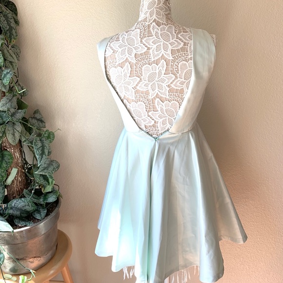 Eleanor Silk Mint Dress - Picture 4 of 6